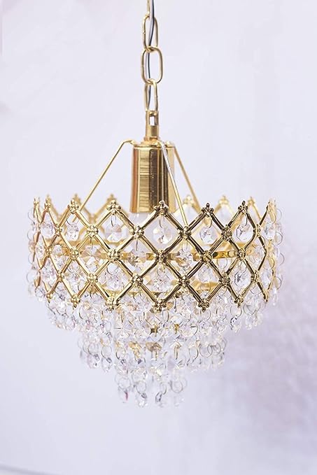 SVAH Antique Design Crystal Hanging Ceiling Light Chandelier Crystal k9 for Home-(Corded Electric)(160)