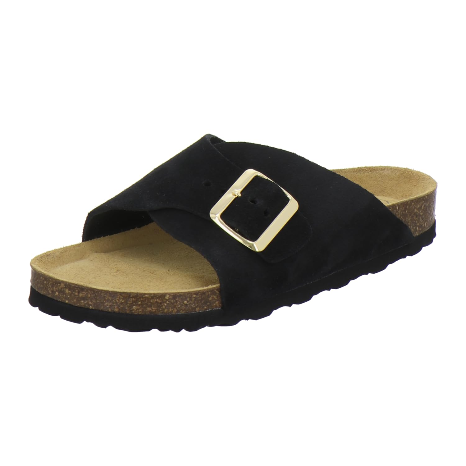 AFS-Schuhe 2150 - Mules tendance pour femme - En cuir véritable - Sandales d'été avec grande boucle - Fabriquées à la main en Allemagne