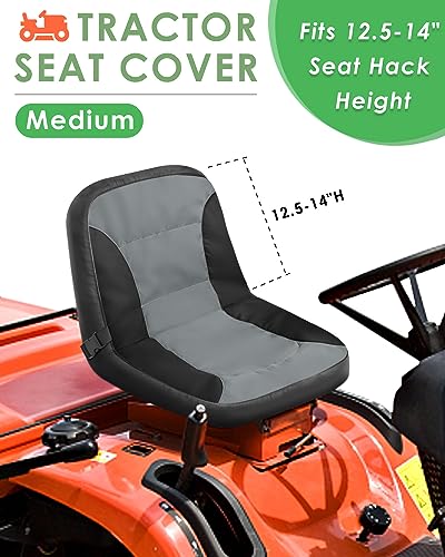 image for PACETAP Riding Lawn Mower Seat Cover with Waterproof Cover, Durable Po