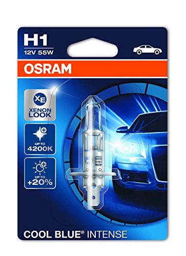 Osram 64150CBI-01B Lámpara Halógena de Faros, 12 V, 55W, Other, COOL BLUE INTENSE Blister H1