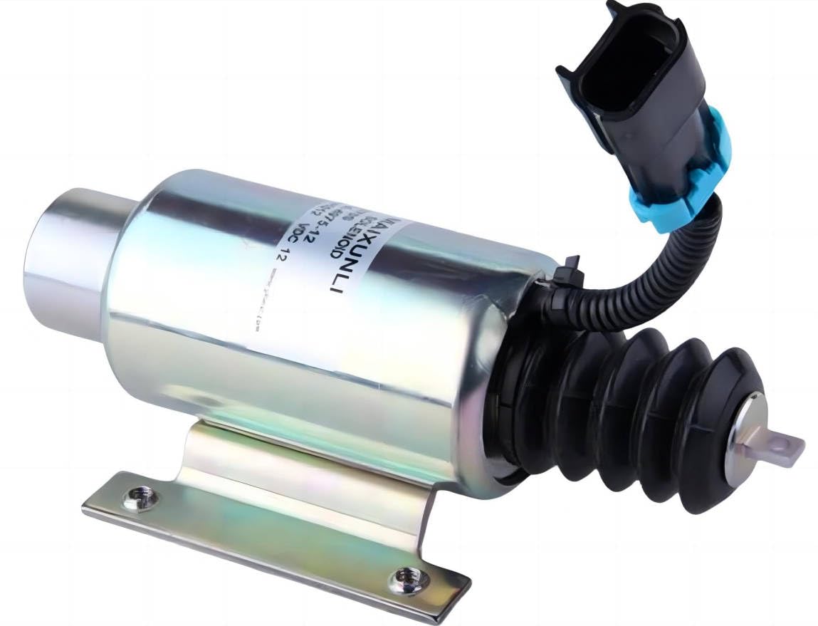 Otobaijeni 12VDC Transicold Linear Speed Solenoid 10-01178-02 100117802 10-01178-04 10-01178-04SV 100117804 2-Way Connector Compatible with Kubota Carrier Aftermarket Parts For Machinery Excavator