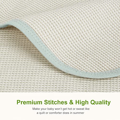 Baby Blanket For Boys Girls With Forest Foxes Multicolor Printed 30X40 Inch + 100% Cotton Waffle Soft Lightweight Toddler Bed Blanket 30X30 Inch #TOP7