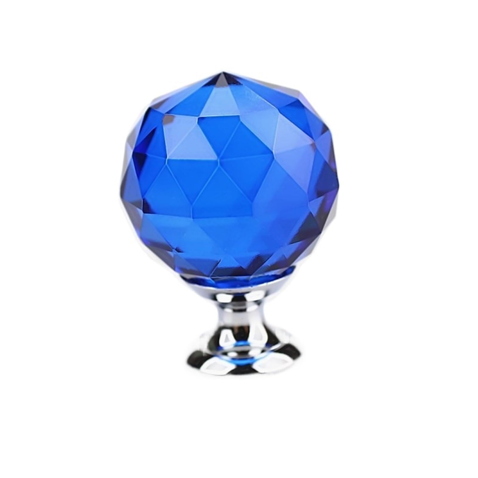 DCUIPG 8pcs Clear Diamond Shape Knob Cupboard Drawer for Dresser Drawers