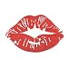 Large Red Mouth Patches Sew on Tongue Sequins Patches Embroidered Badge Motif Applique Compatible Clothing Jeans T-shirt (Red1)