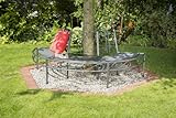 greemotion Baumbank Toulouse aus Metall – Gartenbank halbrund – Parkbank für den Garten – Baum-Rundbank wetterfest – Bank rund für Baumstamm - 2