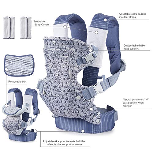 image for Infantino Limited Edition Flip 4-in-1 Baby Carrier | Woodland Toile 4-
