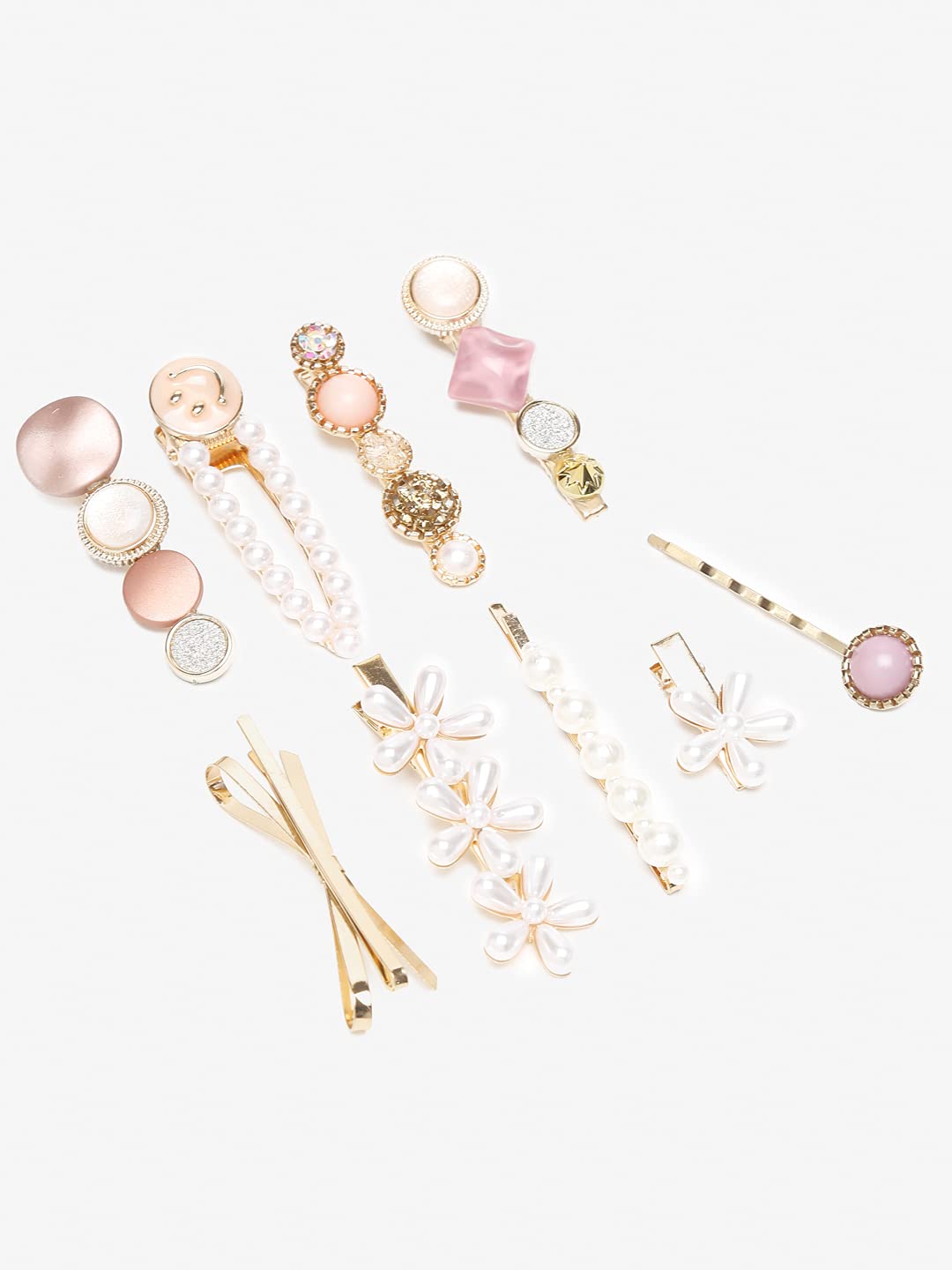 5pc Hair Pins & Clips Combo Set, Colourful Accessories