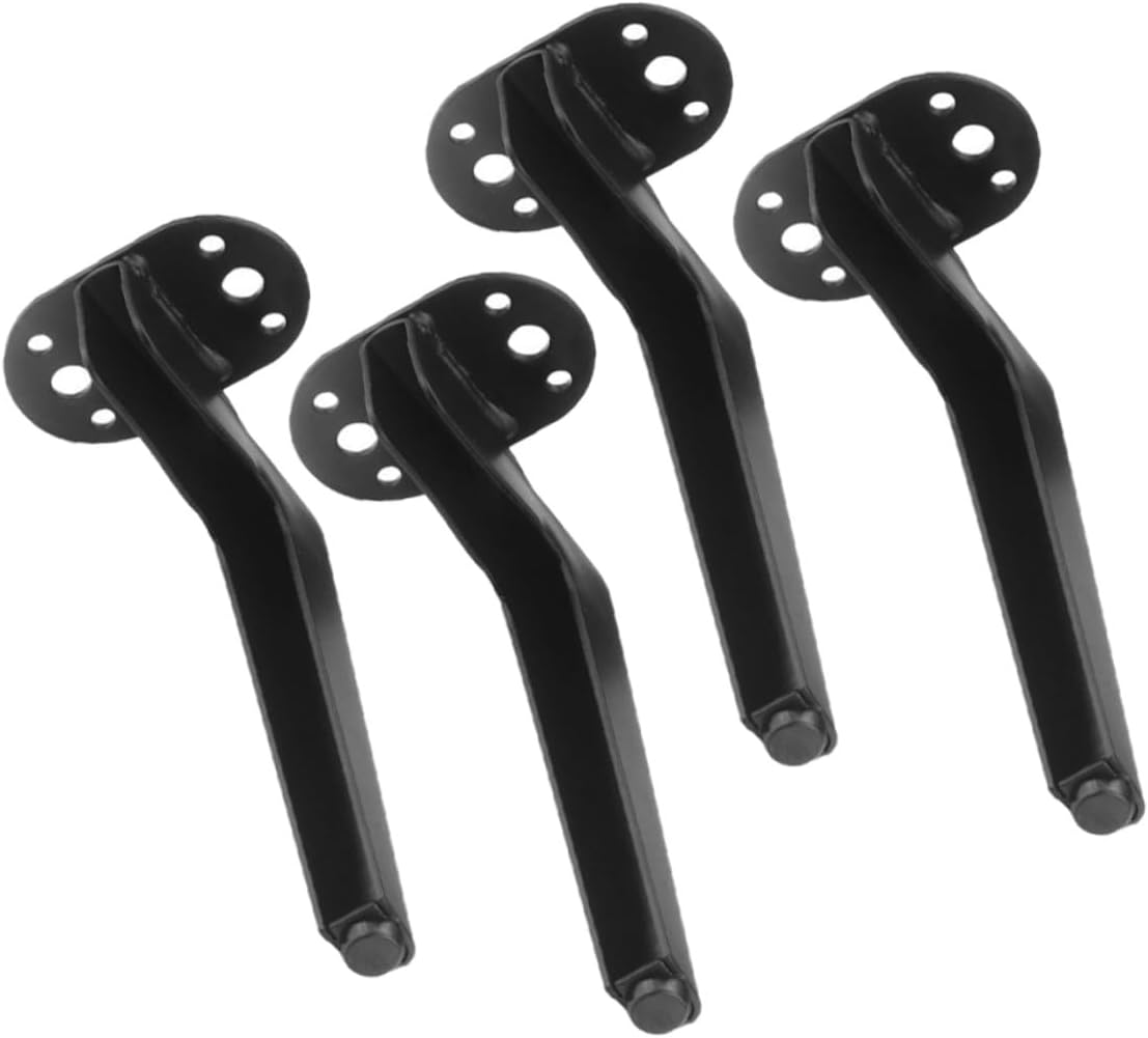 4pcs Metal Furniture Legs Heavy Duty Sofa Legs for Tv Cabinet 14.5cm Matte Black for Living Room