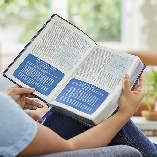 Image of Peace of God Bible: Discover and Experience God's Shalom Throughout the Bible (NKJV, Brown Leathersoft, Red Letter, Comfort Print)