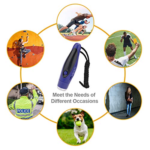 Image of UNIWA Electronic Whistle, Battery Operated Whistle Adjustable 3 Different Loud Whistle Sounds with Lanyard Handheld Electronic Whistles for Referees Volleyball Coaches Teacher, Soccer Sports Whistle