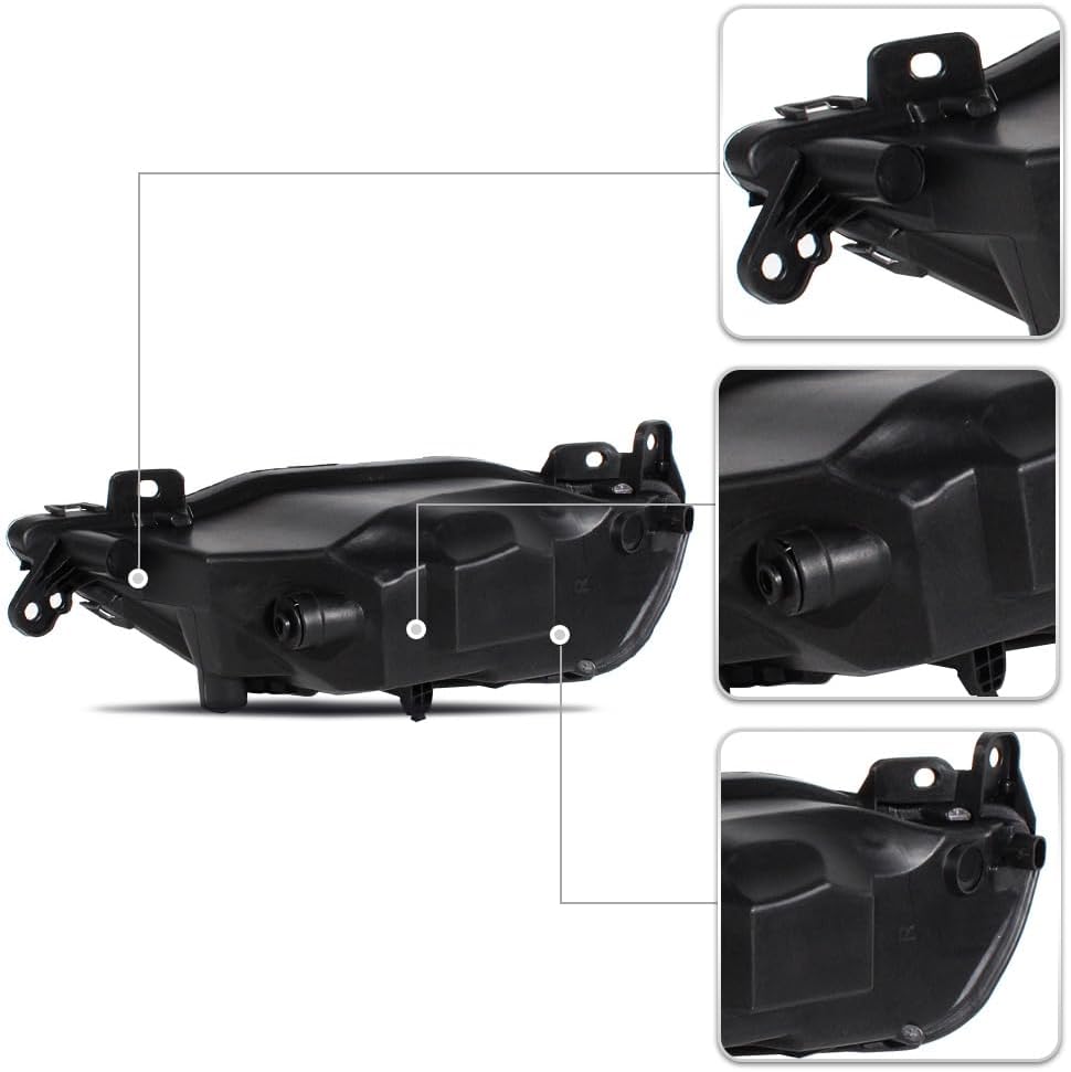 LED Type Fog Light For 2018 2019 2020 2021 2022 Volvo S90, For 2016 2017 2018 2019 Volvo XC60, with bulbs, 31395866 (Right Passenger Side)