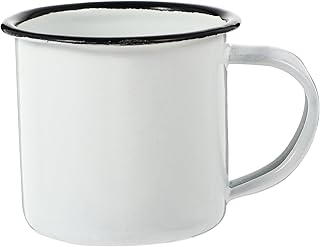 Enamel Cup Enamel Cup Vintage Iron Mugs Tea Mug with Handle Water Coffee Mug Mini Wine Cups Camping Mug Retro Wine Drink T...