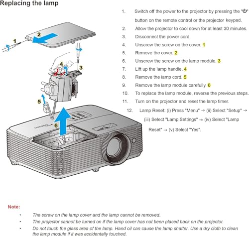 Lámpara proyector BL-FP240G UHP240-170W con carcasa miniatura 4