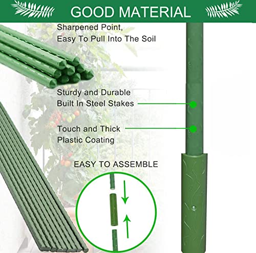 Groumh Reinforced Metal Cucumber Trellis, A Frame Trellis Metal Garden Trellis Tomato Plant Cage For Climbing Plants Outdoor On Or Off Raised Bed | Vegetables And Cucumber Trellis For Garden #TOP6