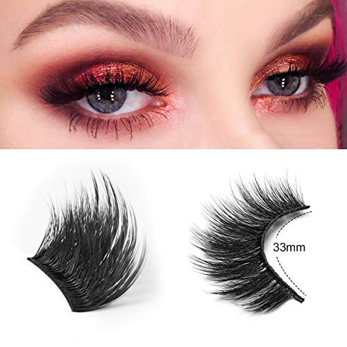 10 Pairs False Eyelashes Kit With Eyeliner False Eyelashes Kit 5D False Eyelashes with Glue Eyeliner - Thumbnail 6