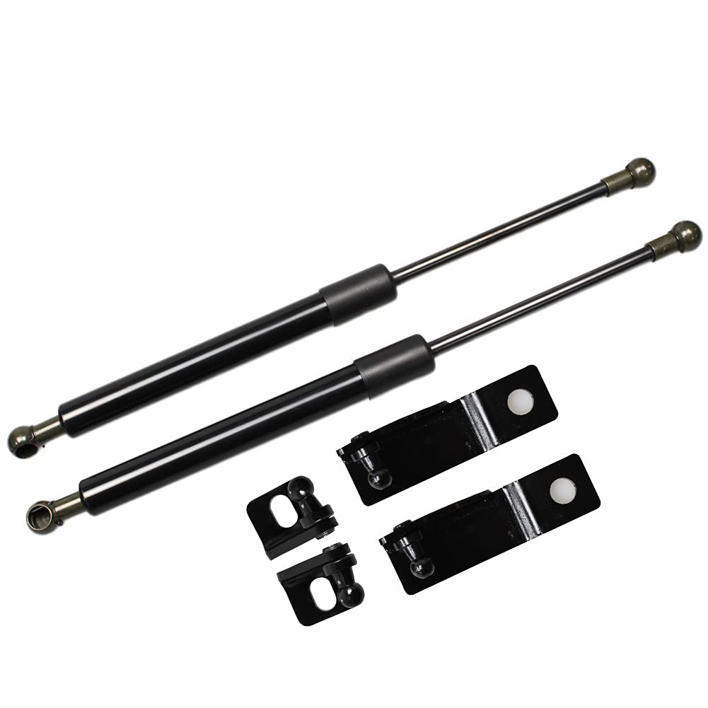 Lift Supports for Hyundai Veloster 2011-2018 Front Bonnet Hood Modify Carbon Fiber Gas Charged Shock Dampers Spring Struts Bar (2 PCS) (Normal Black)