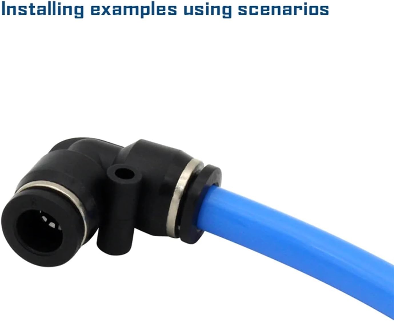 Pneumatic Fitting Pipe Connector Quick Release Coupling 4 6 8 10 12mm PU PV PE HVFF PY PZA PK PM PSA PP PLM Tube Connectors (Color : HVFF, Size : 6mm)