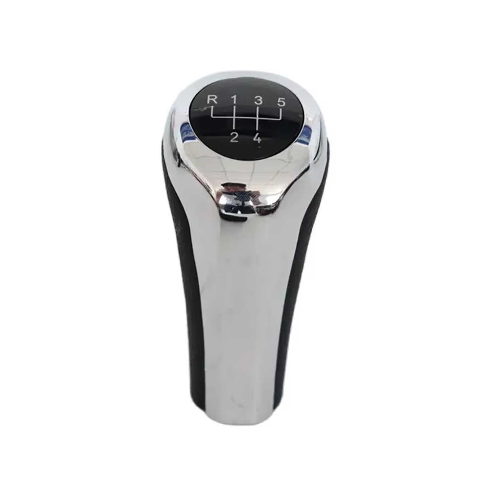 Ouvecr 5 Speed Chrome Car Shift Gear Knob Handle For Bmw For E90 /91/92 /93/30/32/34 /36/38 /39/46 /53/60 /63/83 /84/87 Car 5 6 Speed Gear Shift Knob Gear Shift Cover(5 Speed Chrome)