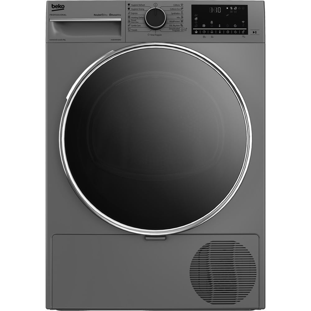 AWZB 9HPS/PRO Wärmepumpentrockner, Silber, 9 kg, 84.6x59.8x65 cm