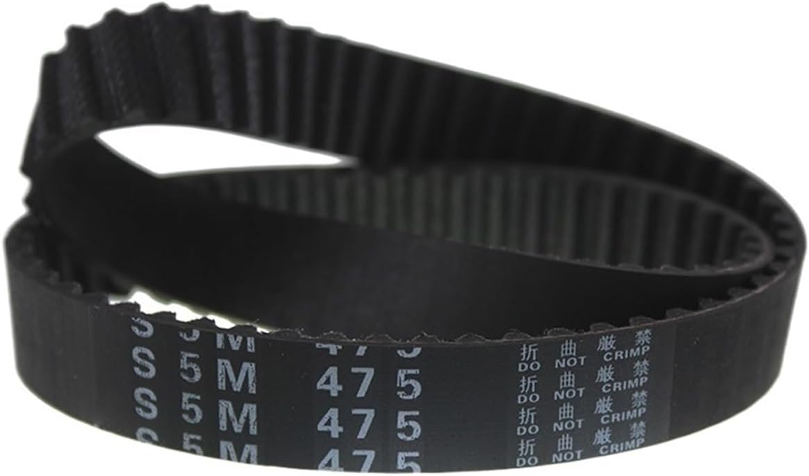S5M Belt 450/455/475/515/520/525mm Pitch Length Rubber Belts Round 15/20/25mm Belt Width Transmission Belt