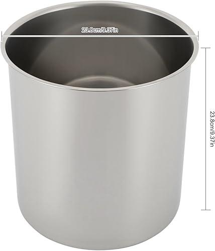 Miniatura 7 de Calentadores de sopa de 10.5 cuartos de galón de calidad comercial con tapa y inserto de acero inoxidable desmontable, calentadores de alimentos