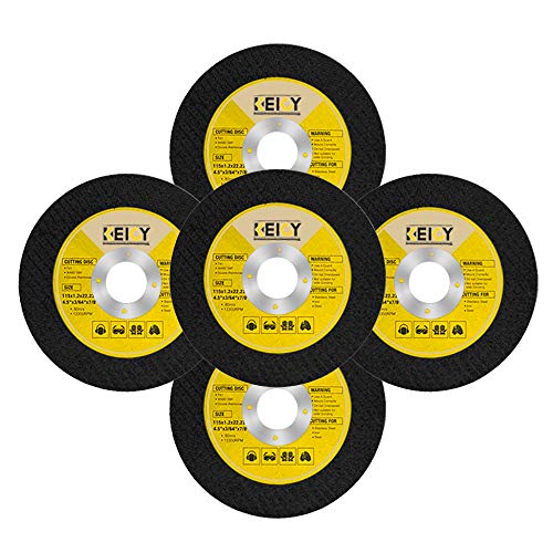 Grinder Cutting, Cutting Disc Grinder Angle Cutting Wheel 5pc 4.5 inch Cut Off Wheel Fiberglass Reinforced Fine Aluminum Oxide Grits General Purpose for Angle Grinders Metal Stainless Steel? Keioy?
