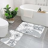 Doux et moelleux : Tapis de bain Rururug en microfibre plus dense et moelleuse. Lorsque vos pieds sur ce tapis de douche moelleux, ils sont aussi doux que de marcher sur un nuage, ce qui peut vous aider à vous débarrasser de la fatigue de la journée