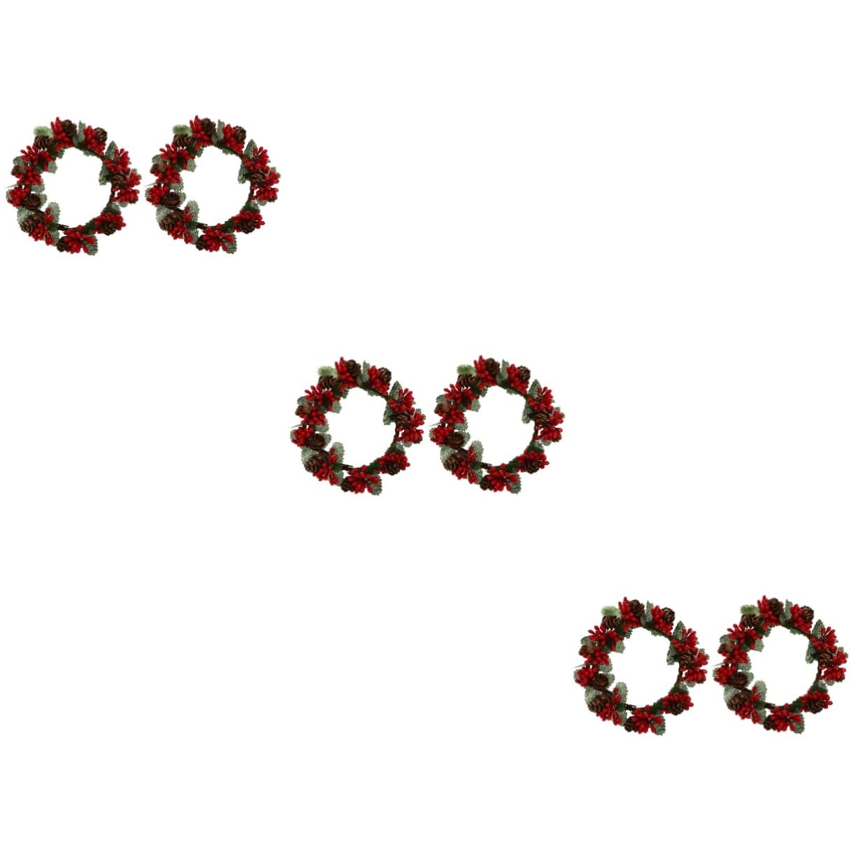 Mini couronne de Noel pour support de brillant à lèvres et table
