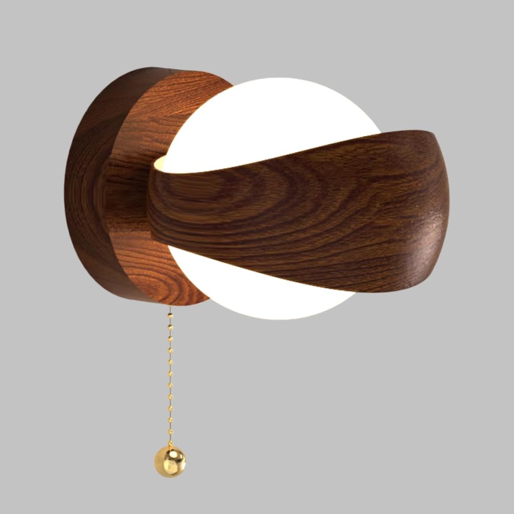 Miniaturowa lampka nocna, metalowa lampa z akrylowym kulistym kloszem, nowoczesna lampa LED - 5 W, 3 tryby kolorów, lampa schodowa, wyłącznik