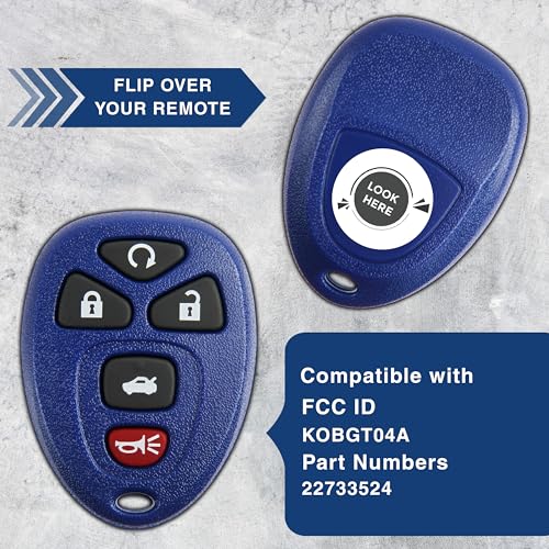 image for 2X KeylessOption Key Fob Replacement for 2004 2005 2006 2007 2008 2009