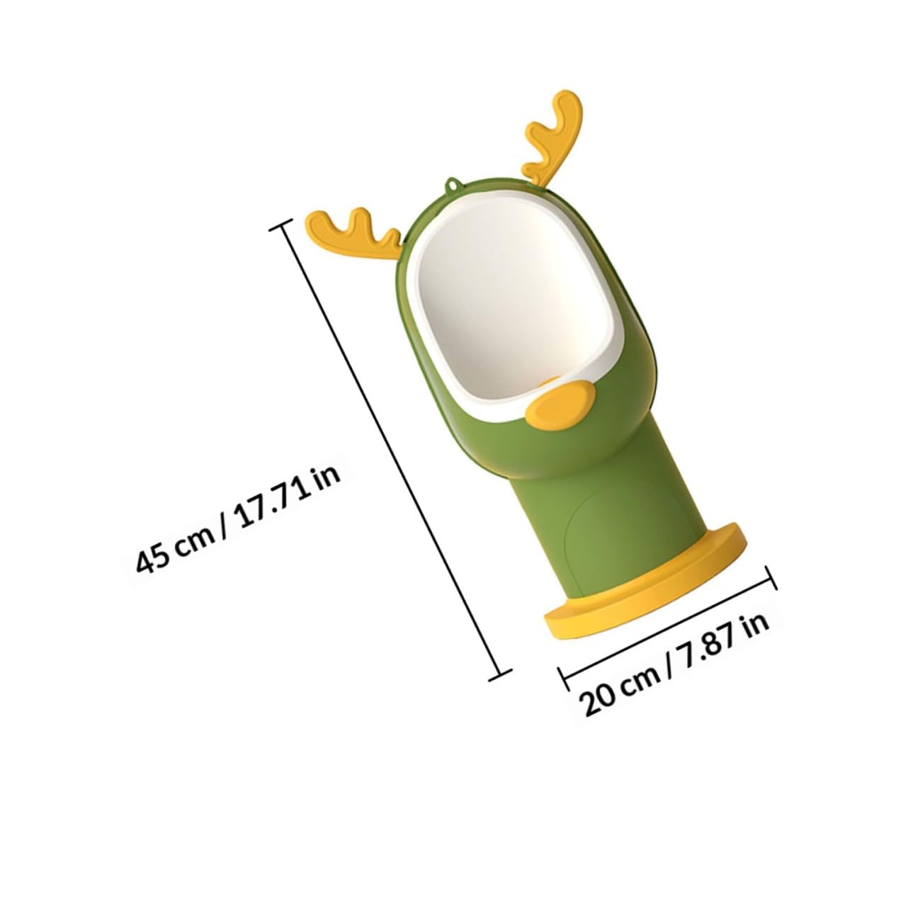 MERRYHAPY Boy Urinal Standing Potty Trainer with Wall-Mount Design, Green Cartoon Animal Pee Pot for Boys’ Potty Training and Toilet Practice