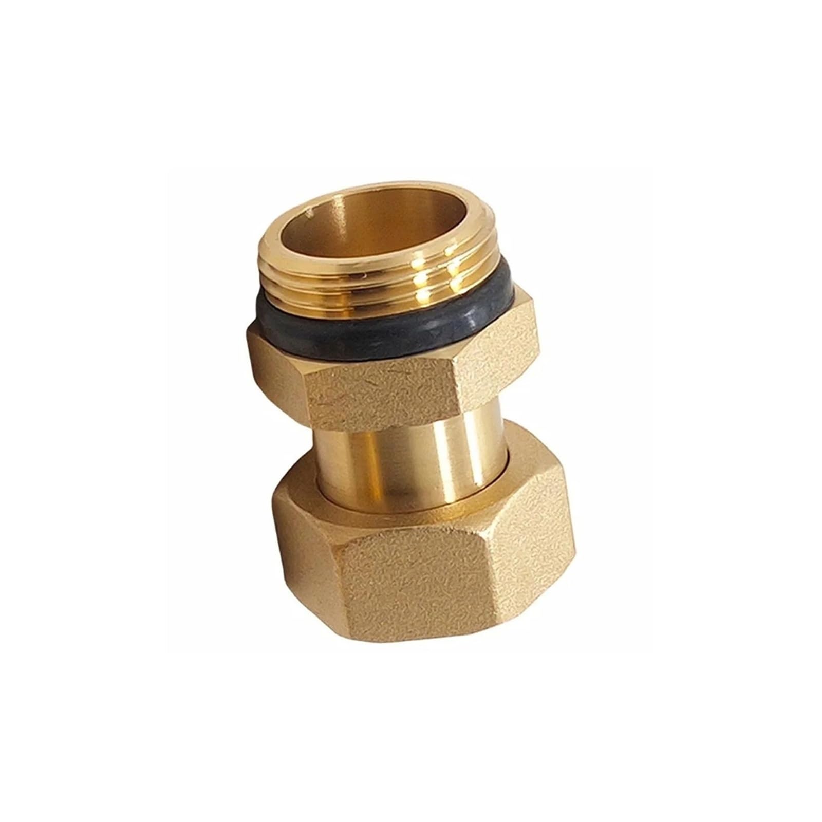 Conector de tanque de agua de latón, junta de silicona, adaptador de manguera for tubería de riego de jardín(3I4F X 1M 40mm)