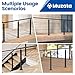 Muzata Black Cable Railing Post 36 Inch 36