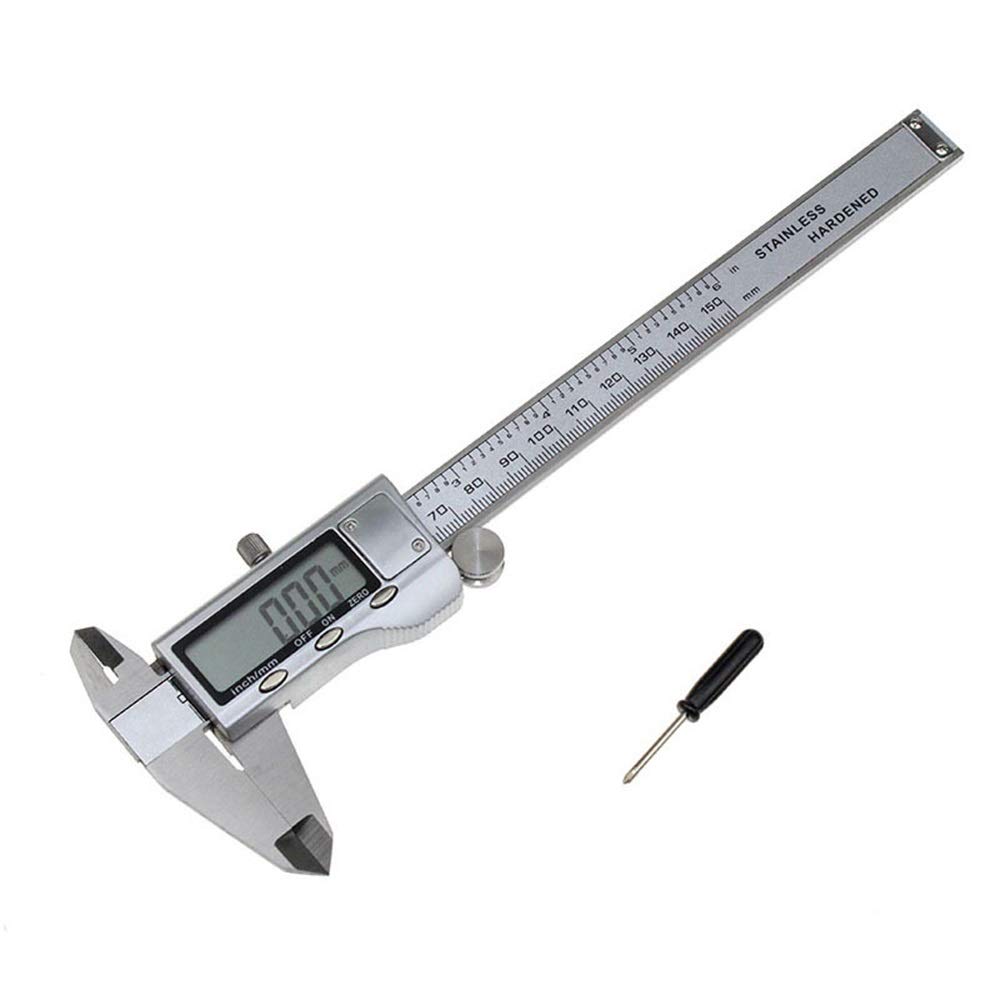 Suwmiarka Cyfrowa 0-150 Mm 200 Mm 300 Mm, W Całości Wykonana Z Metalu, Ze Stali Nierdzewnej, Z Wyświetlaczem Cyfrowym, Elektroniczna Suwmiarka Pomiarowa,Silver-0-200mm