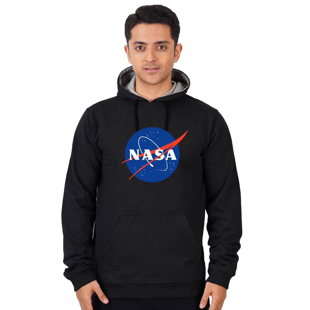 NASA Official Hoodie for Men | Space Hoodies for Astro Geeks | NASA Uniform Hoodie | Hoodie with Large Pocket Hand Warmer-image-4