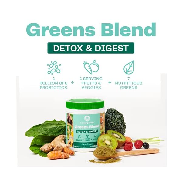 Amazing-Grass-Greens-Blend-Detox-Digest-Cleanse-with-Super-Greens-Powder-Digestive-Enzymes-Probiotics-Clean-Green-30-Servings-Packaging-May-Vary Amazing Grass Greens Blend Detox & Digest: Smoothie Mix, Cleanse with Super Greens Powder, Digestive Enzymes & Probiotics, Clean Green, 30 Servings (Packaging May Vary)