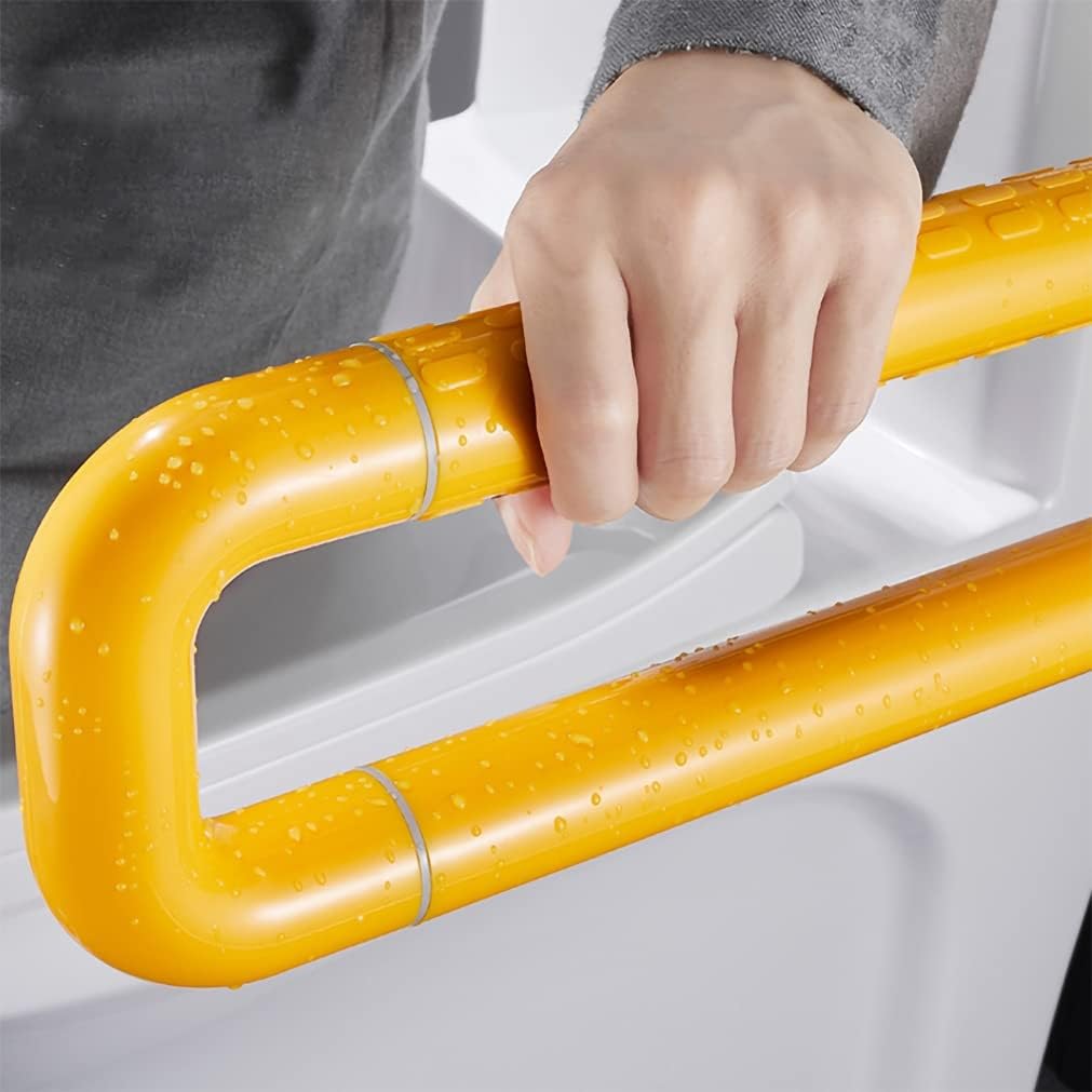 Barra di sicurezza per WC, per anziani, antiscivolo, per anziani e disabili, maniglia di supporto per doccia e bagno, capacità di carico 200 kg