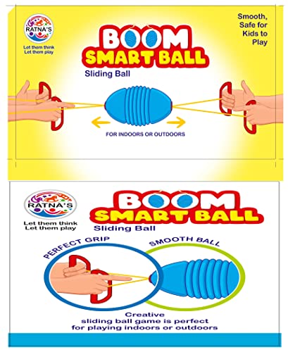Image of Ratna's Boom Smart Ball Sliding Ball Game for Indoors & Outdoors Play for Kids 3 & Up Years