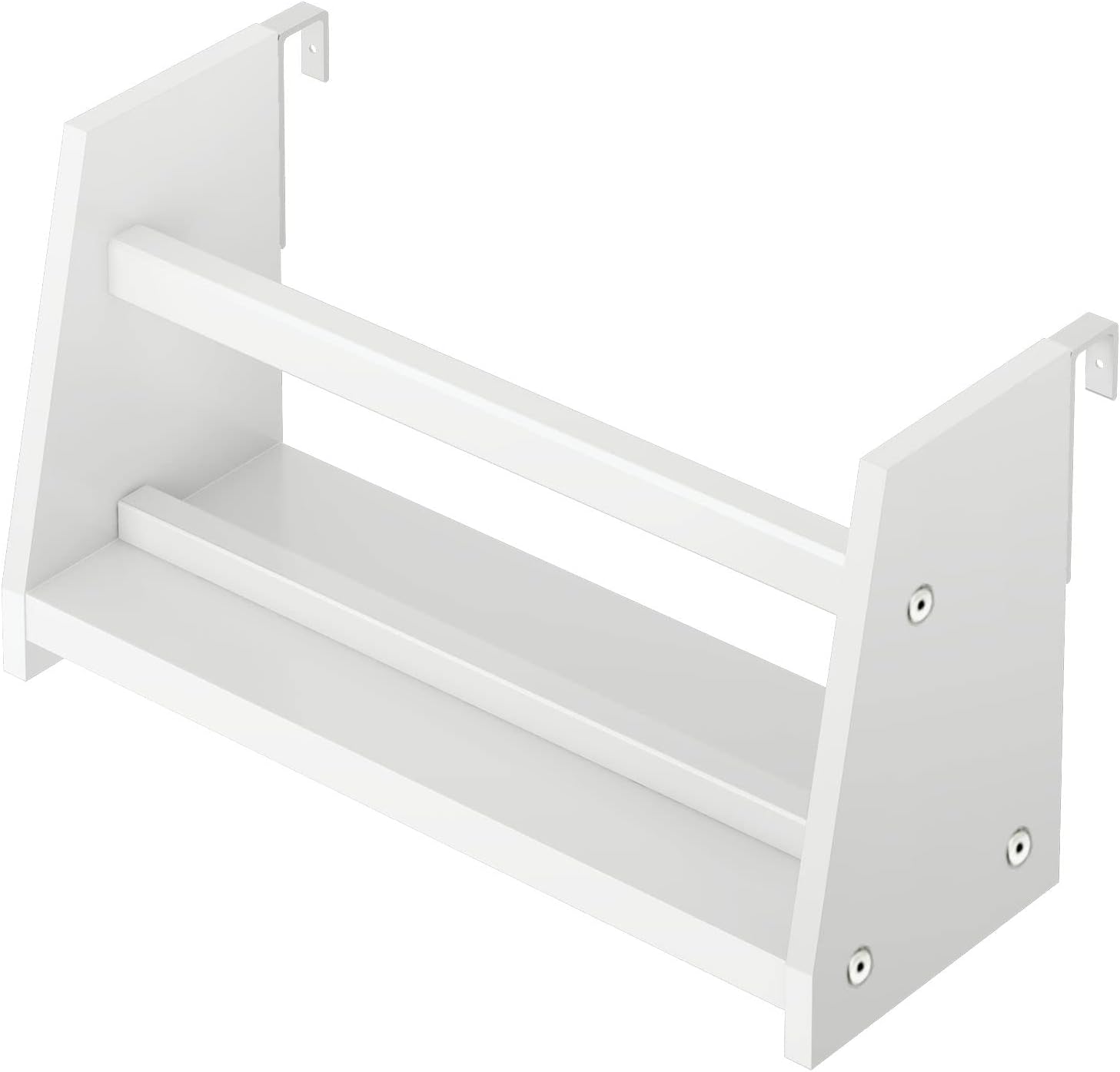 Max & Lily Wood Table Bedside Tray, White