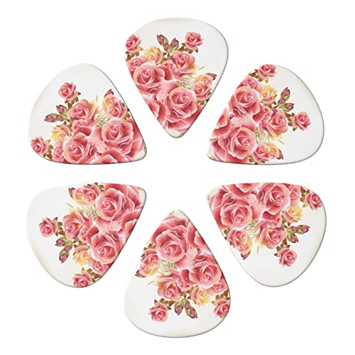 Ensemble de 6 médiators de guitare Pink Rose Blossom pour guitare acoustique, guitare électrique, basse, ukulélé – fin… - Les Beatles, Paul McCartney, John Lennon, RIngo Starr, George Harrison Ensemble de 6 médiators de guitare Pink Rose Blossom pour guitare acoustique, guitare électrique, basse, ukulélé - fin… – Image 5