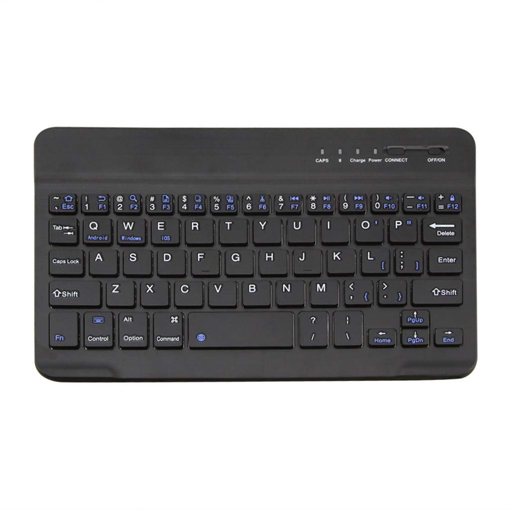 Ultra-Slim Keyboard, Portable Wireless Bluetooth Keyboard for Android Phone Laptop Tablet PC, Other Bluetooth Enabled Devices, 78 Keys, Pairing LED, for Working, Gaming