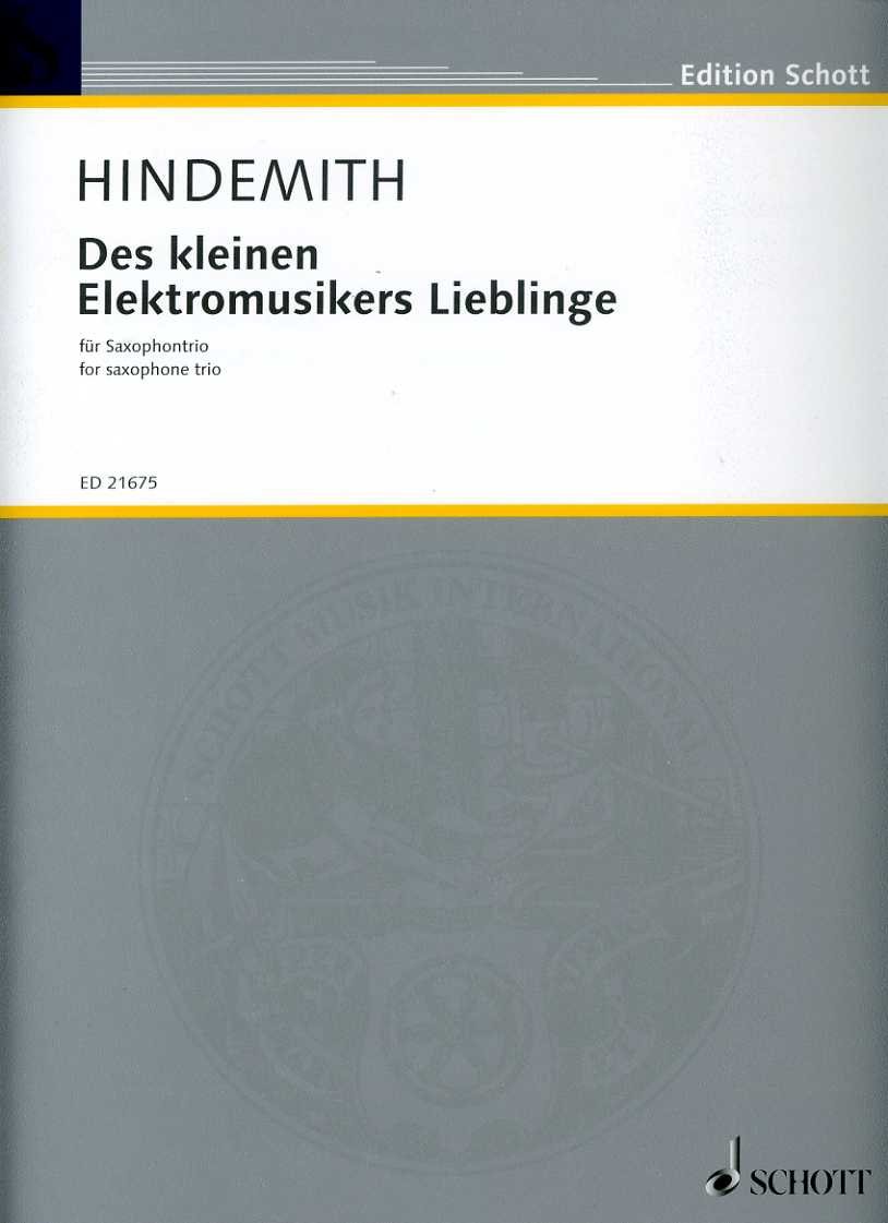 Partition Trio Saxophone Des kleinen Elekromusikers Lieblinge par Christoph Enzel avec parties