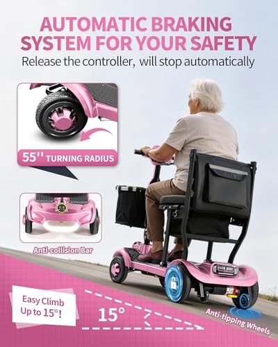 Foldable 4-Wheel Lightweight Mobility Scooter