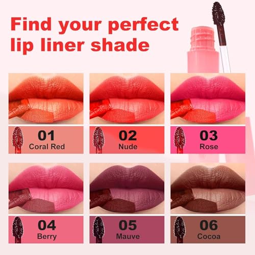 Image of Peel Off Lip Stain Lip Liner Waterproof Lip Tint Nude | Long Lasting, Matte Finish, Transfer-proof, Highly Pigmented, Ideal Day Gifts