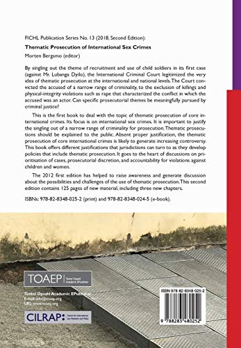 Thematic Prosecution of International Sex Crimes (Second Edition)
