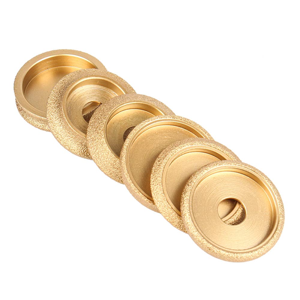 Ręcznie szlifowane tarcze, 1 szt. 75 mm 20 60-ziarnista diamentowa tarcza szlifierska z półokrągłym zakończeniem 10 mm/20 do szlifierki kątowej