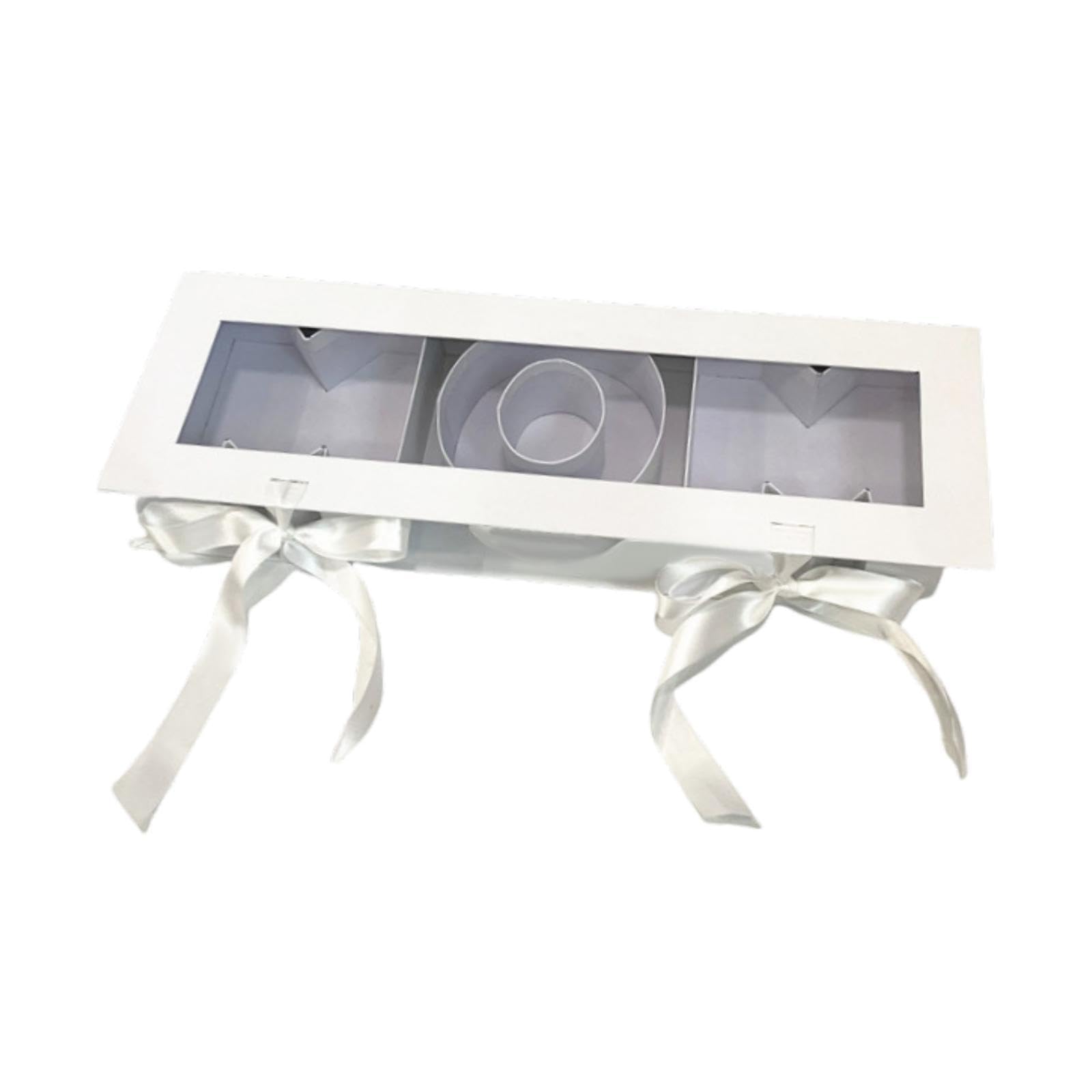 Boîte cadeau vide en fleur blanche pour sublimer votre décoration de table