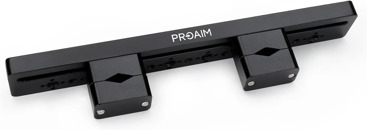 Proaim Headrest Car Mount for in-Car Rigging Cameras Setups. Multiple Mounting Threads & Holes, Quick & Easy Screw Mounting. Sliding Mounting Clamp – Flexible Rigging, Secure & Robust (P-HDRT-01)