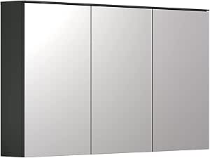 Trendteam Synnax Garderobenschrank - Anthrazit/Eiche 65x198x40cm Mit Spiegeltür