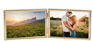 Amazon.co.jp: フォトフレーム 2l / l判 2面 ガラス 写真立て 2枚